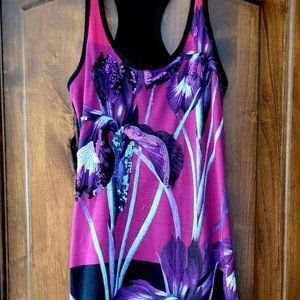 Express Tropical Floral Tank Dress